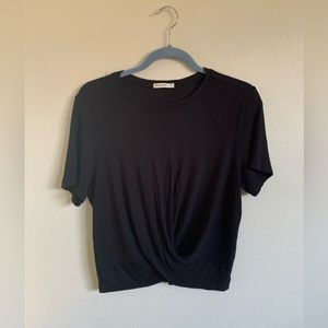 Marine Layer Lexi Rib Front Twist Top